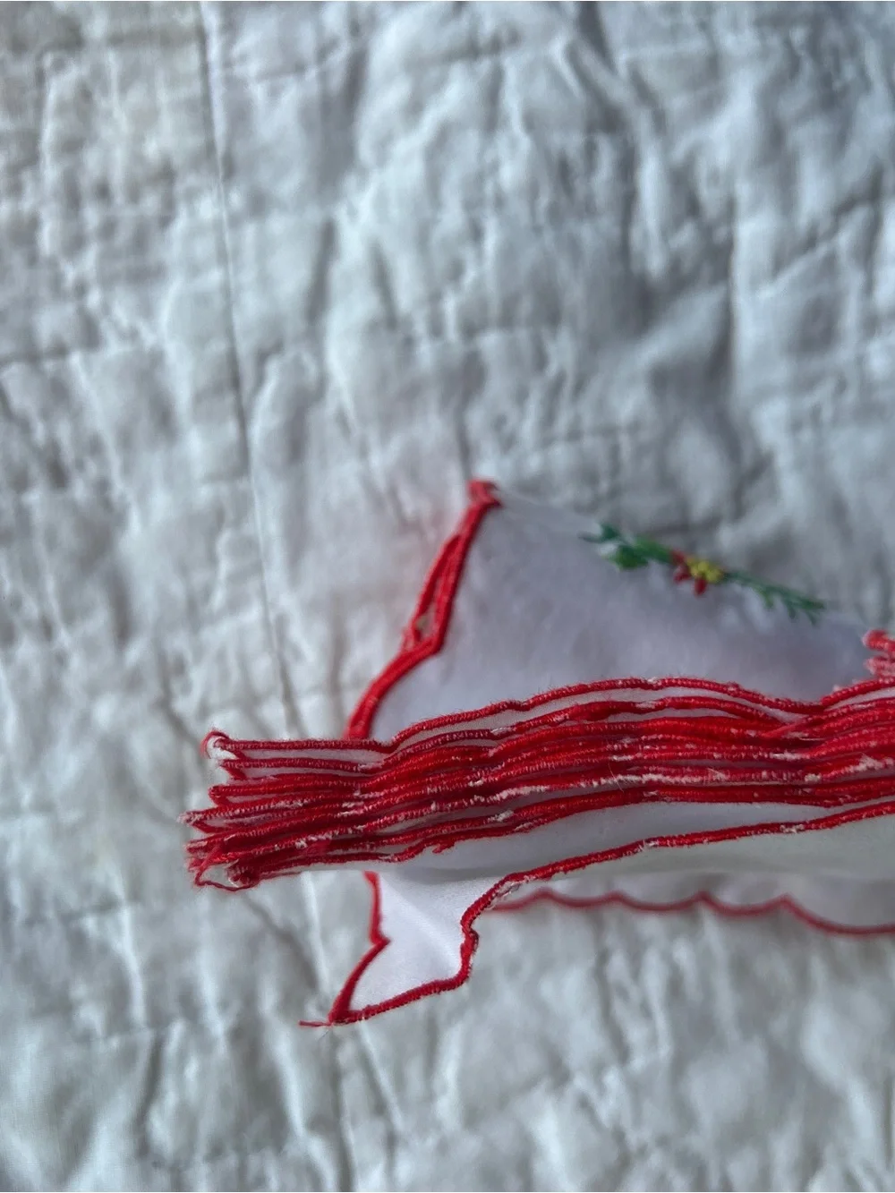 Rare vintage embroidered napkin and drink coaster 24 piece set